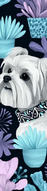 Free printable dog bookmark featuring head of shih tzu dog